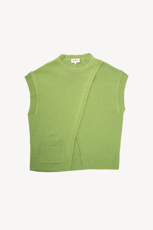 CACHEMIRE RECYCLÉ SANS MANCHE PRAIRIE