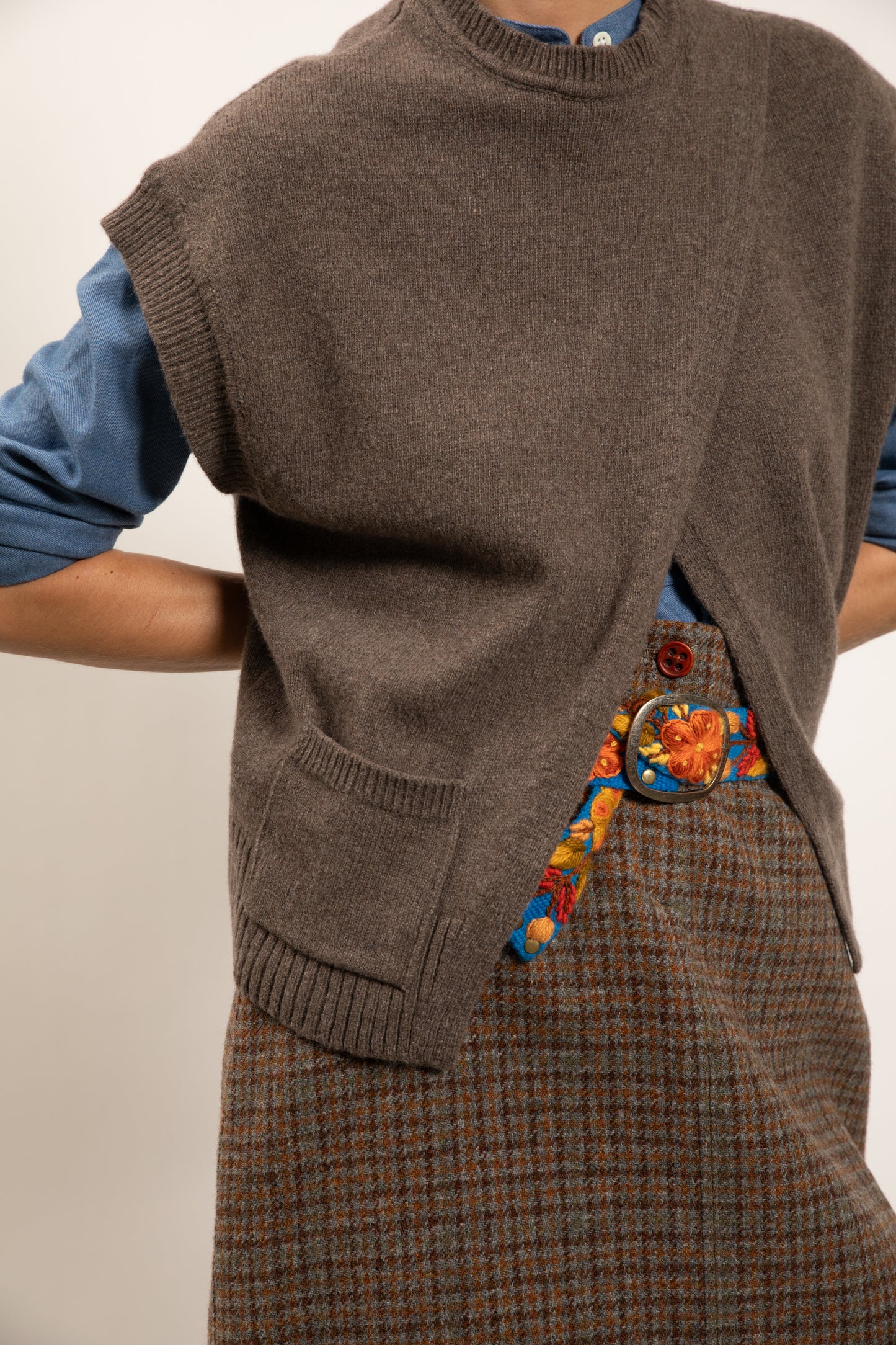 SLEEVELESS RECYCLED CASHMERE VISON