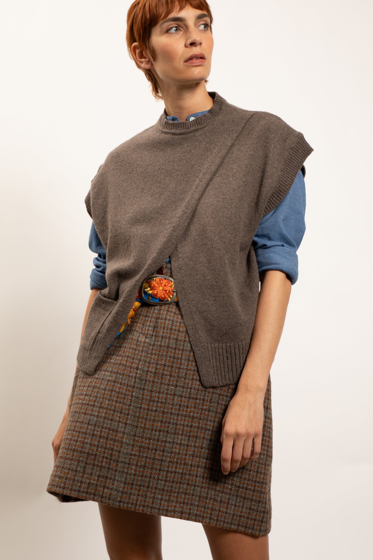 SLEEVELESS RECYCLED CASHMERE VISON