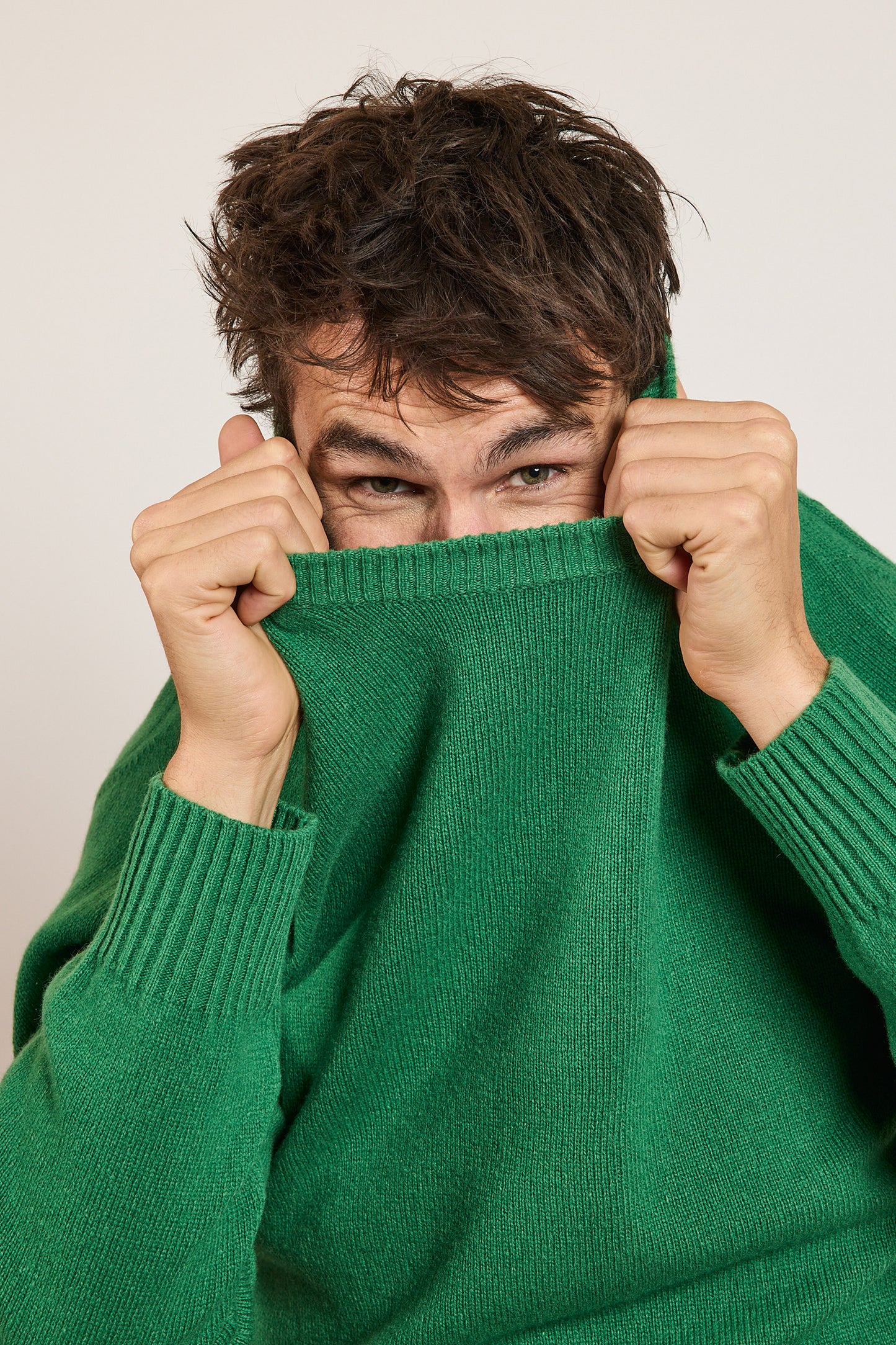 GREEN RECYCLED CASHMERE SWEATER