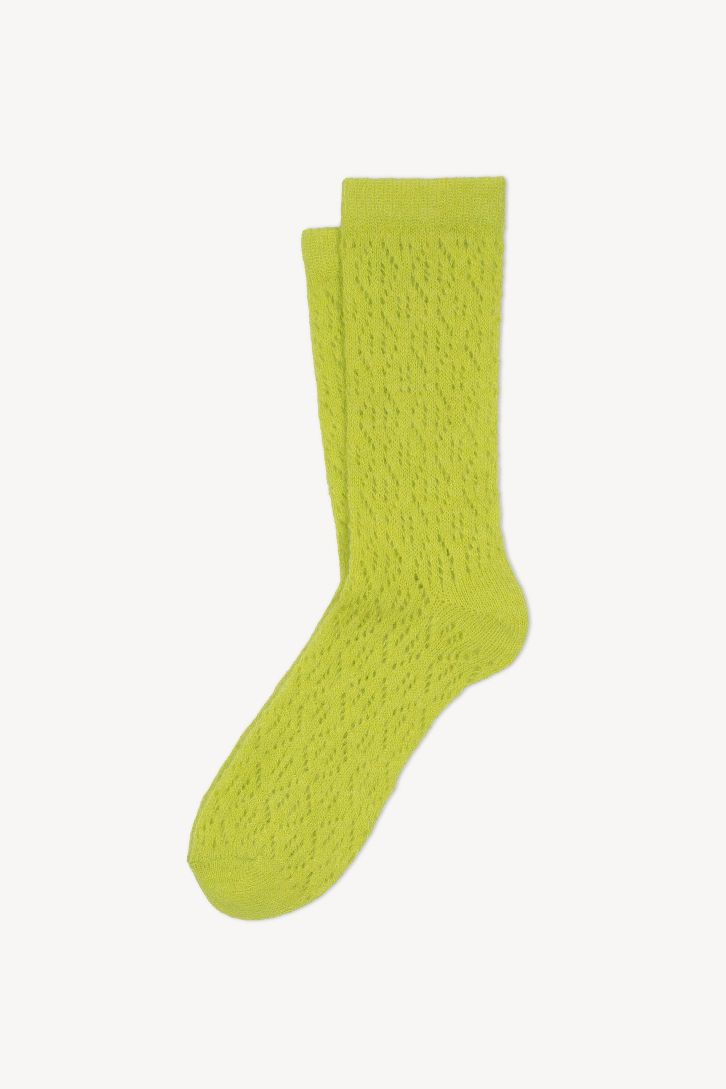 MOHAIR SOCKS LIME