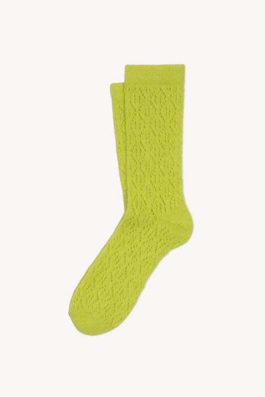 CHAUSSETTES EN MOHAIR ANIS