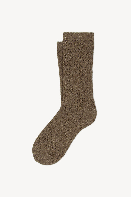 CHAUSSETTES EN LUREX CAMEL