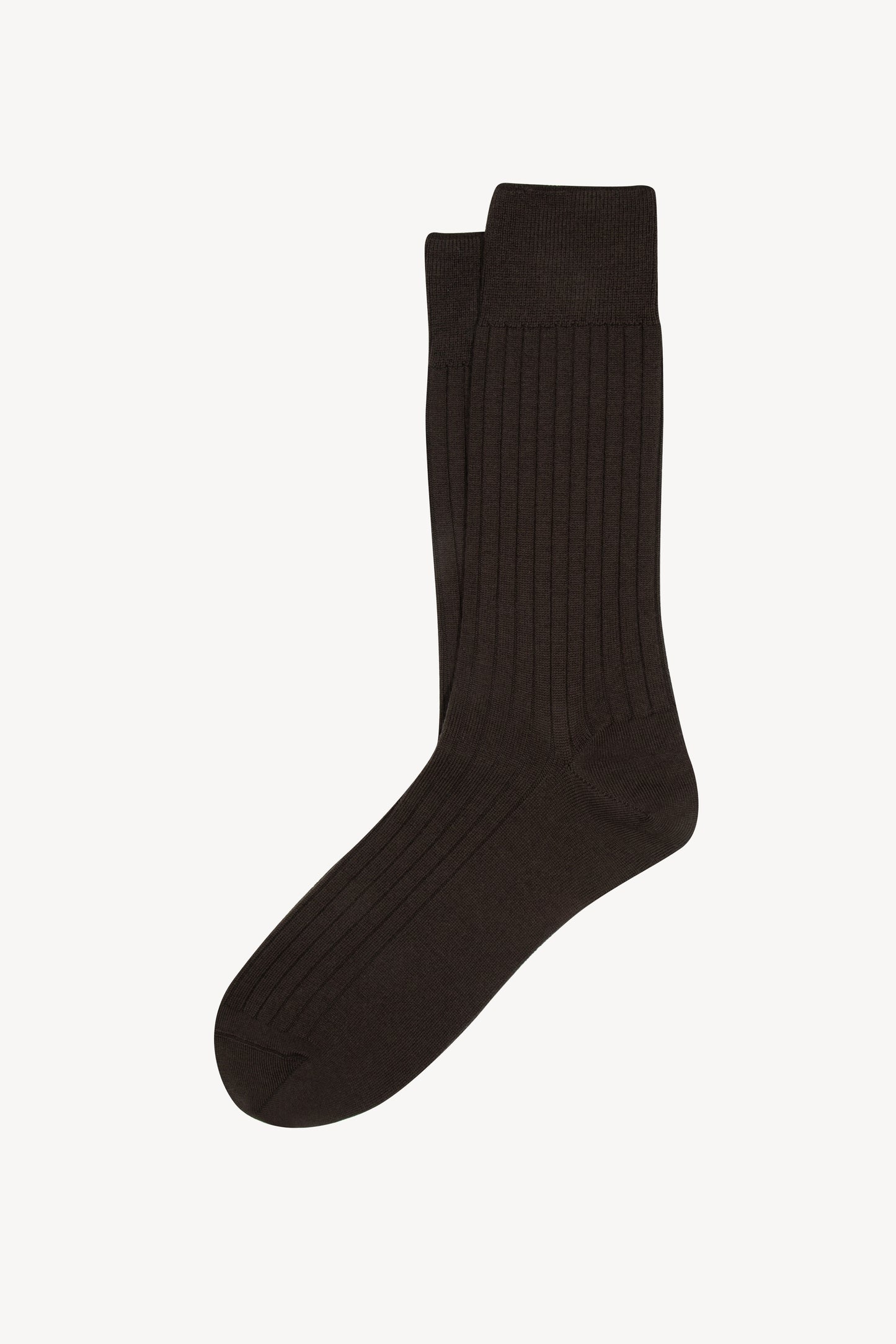 SHORT WOOL SOCKS BROWN