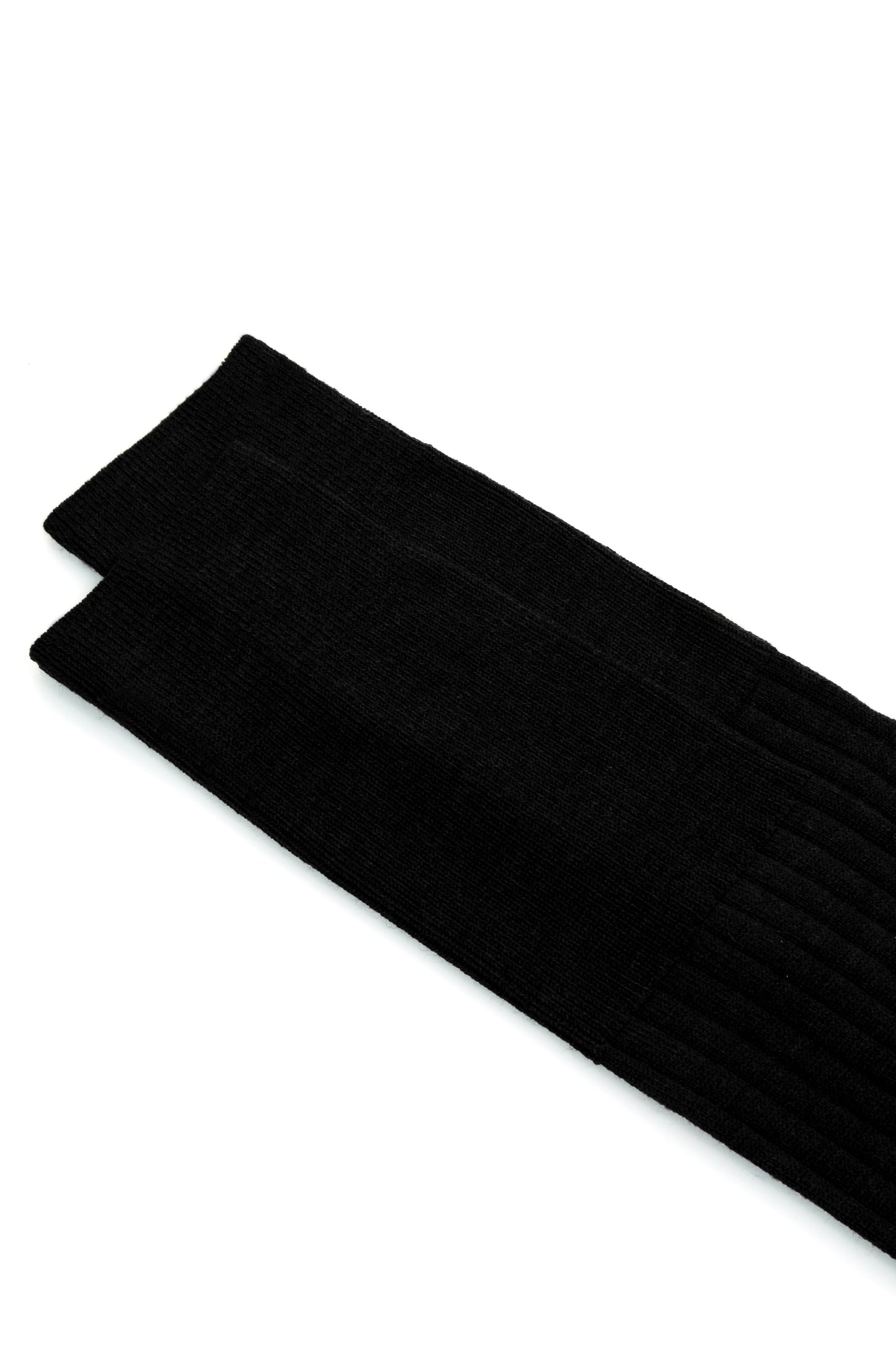LONG WOOL SOCKS BLACK