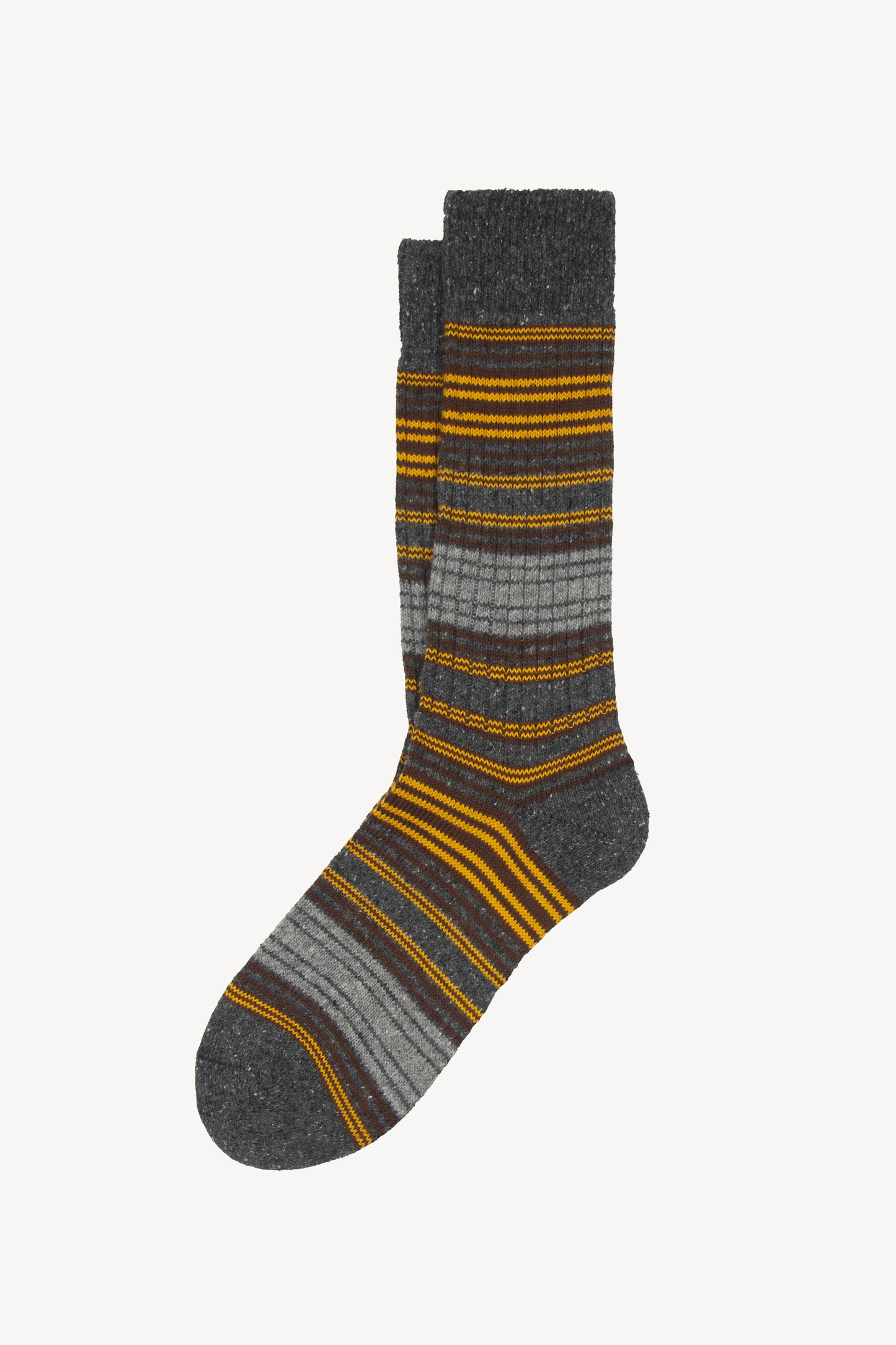 MULTI-STRIPED SOCKS ANTHRACITE