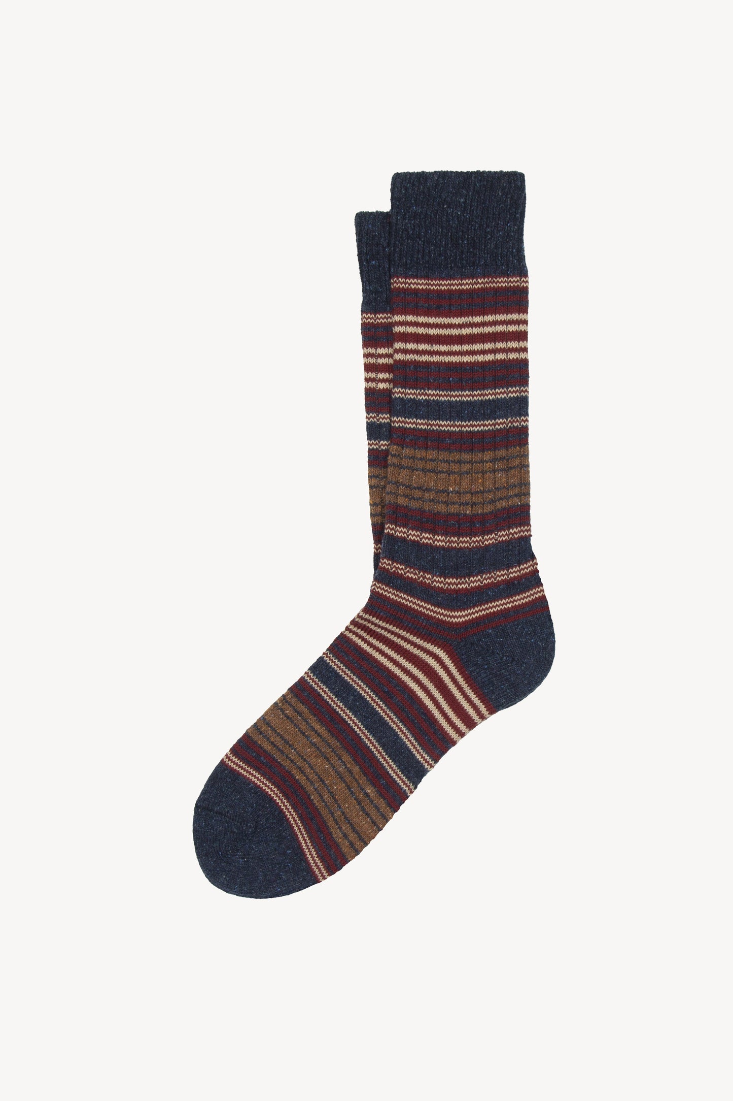MULTI-STRIPED SOCKS NAVY