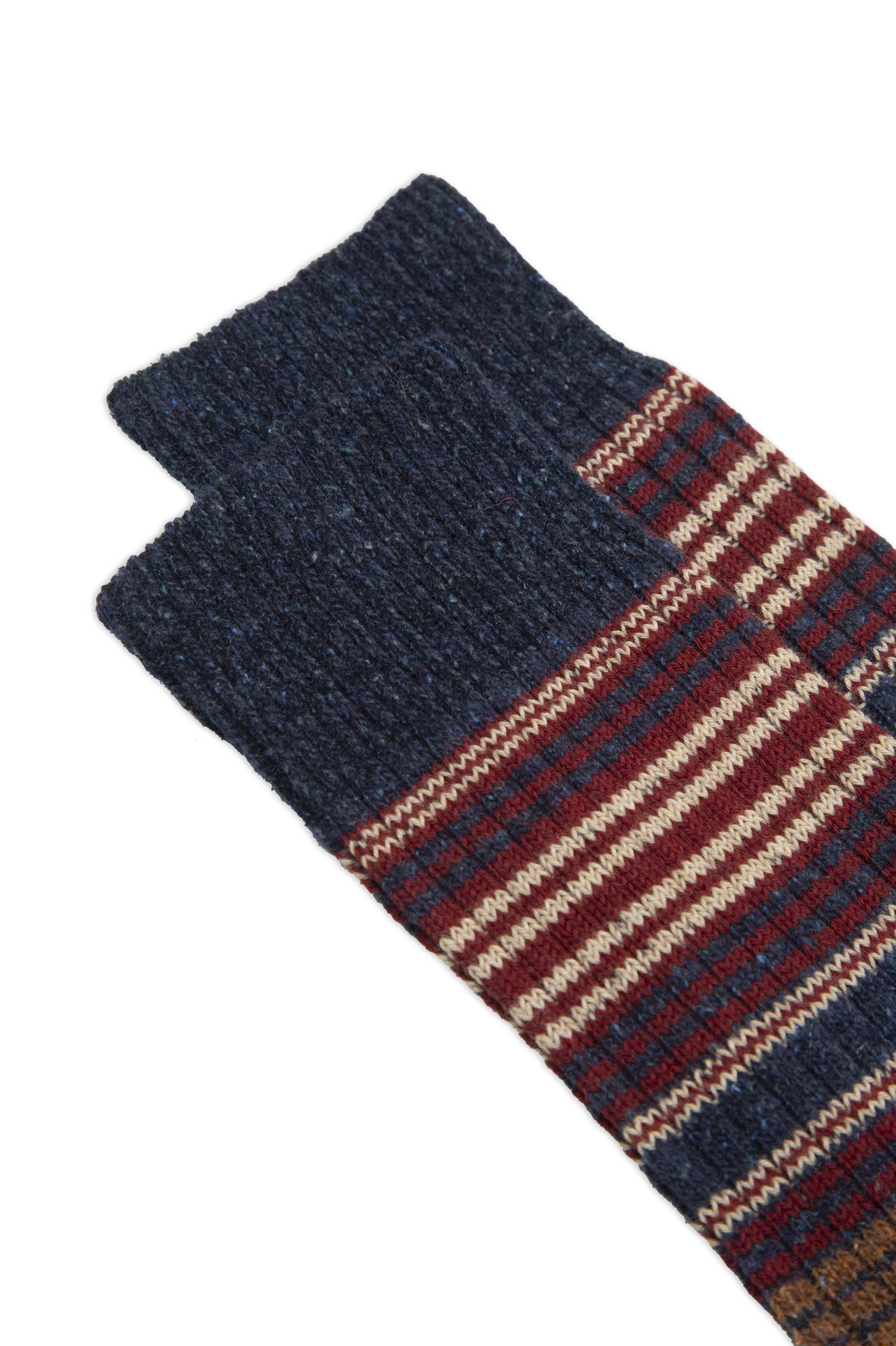 MULTI-STRIPED SOCKS NAVY