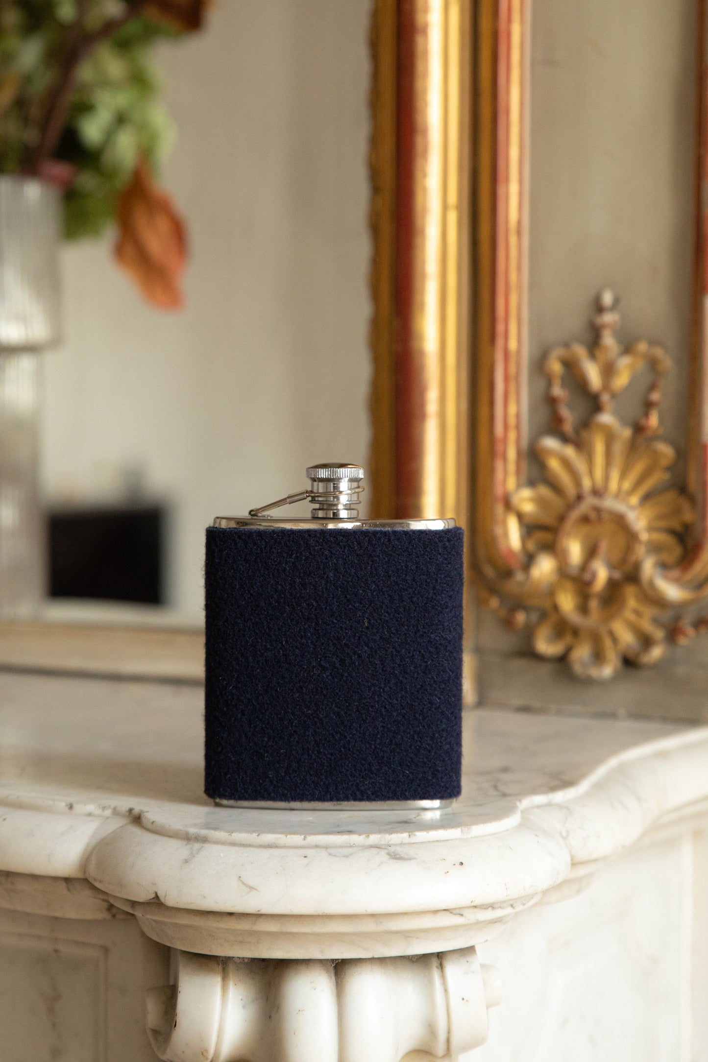 WOOL FLASK NAVY