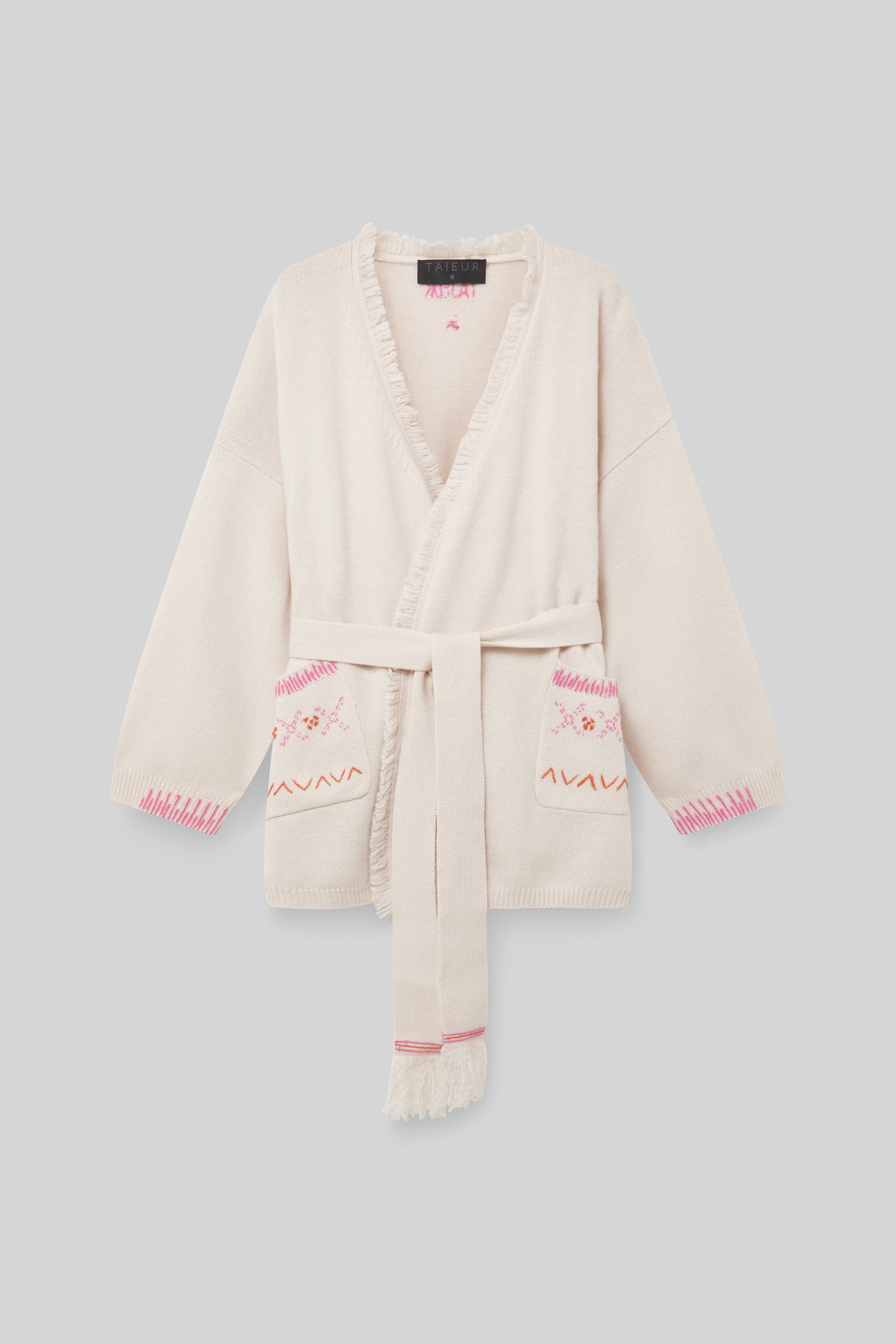 CARDIGAN BRODÉE ÉCRU