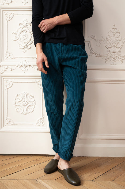 PANTALON VELOURS DOUBLE COTES PAON