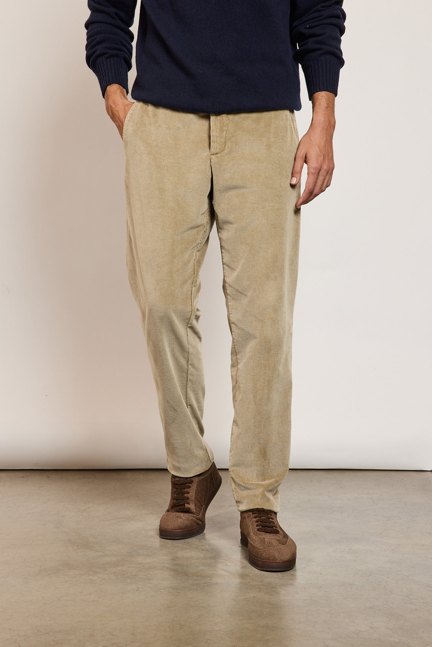 CORDUROY TROUSERS BEIGE