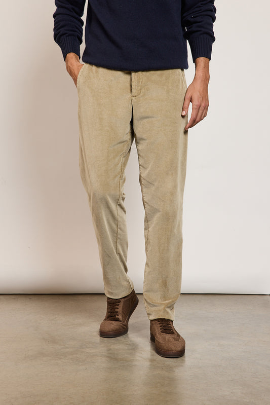 PANTALON VELOURS BEIGE