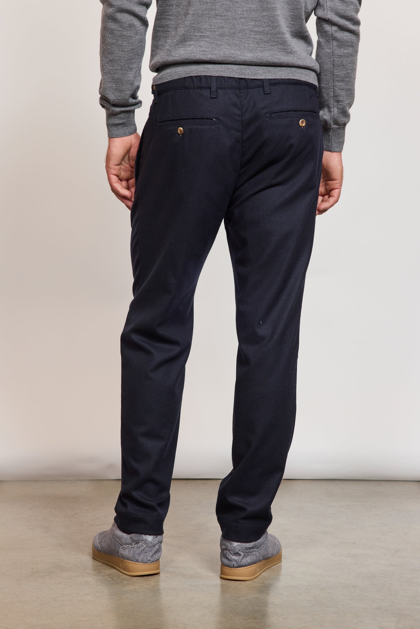 STRAIGHT TROUSERS NAVY