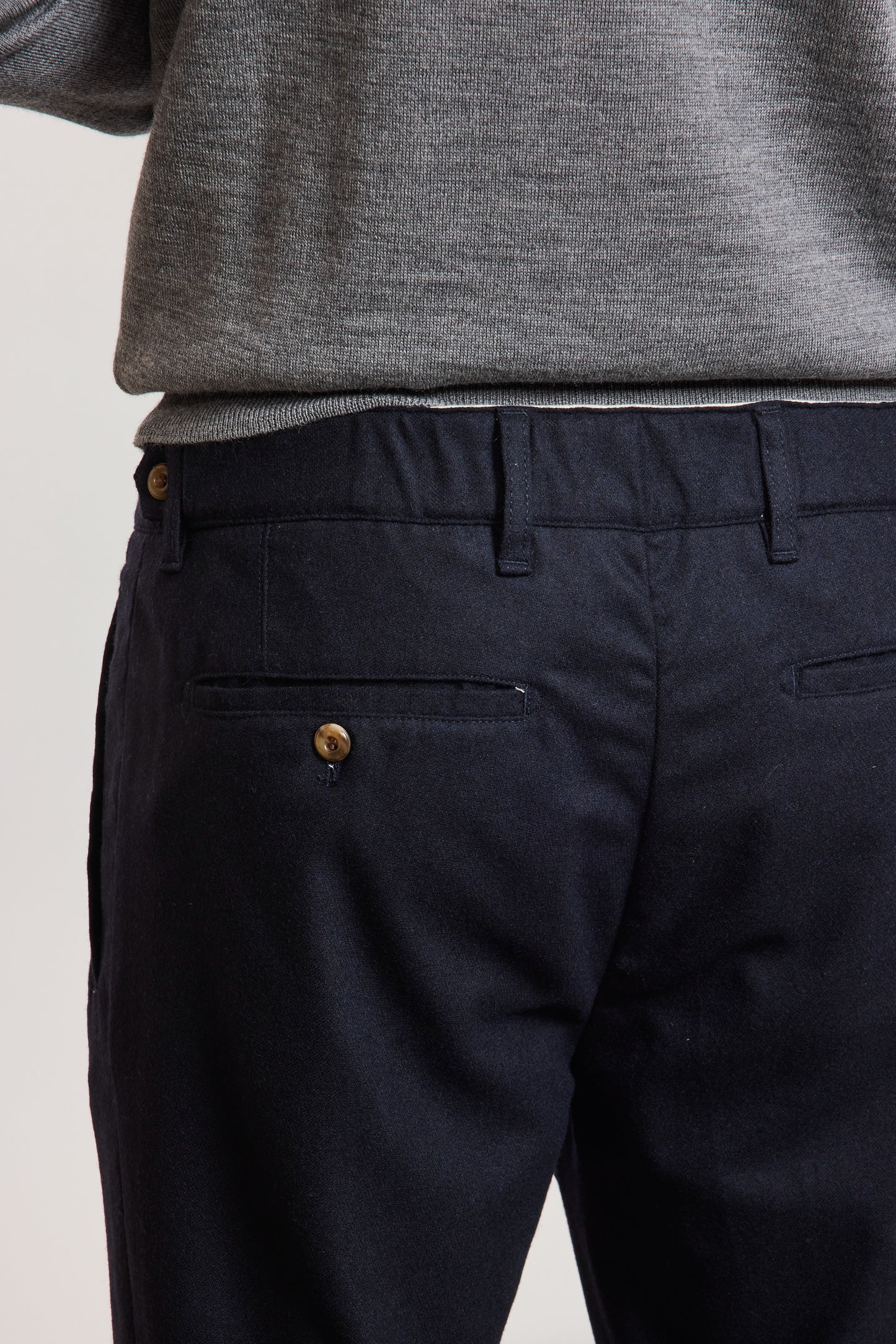 STRAIGHT TROUSERS NAVY
