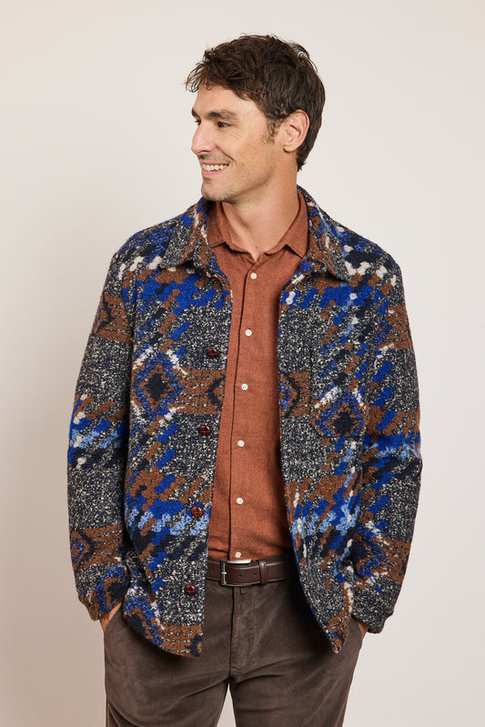 BLOUSON NAVAJO INDIGO