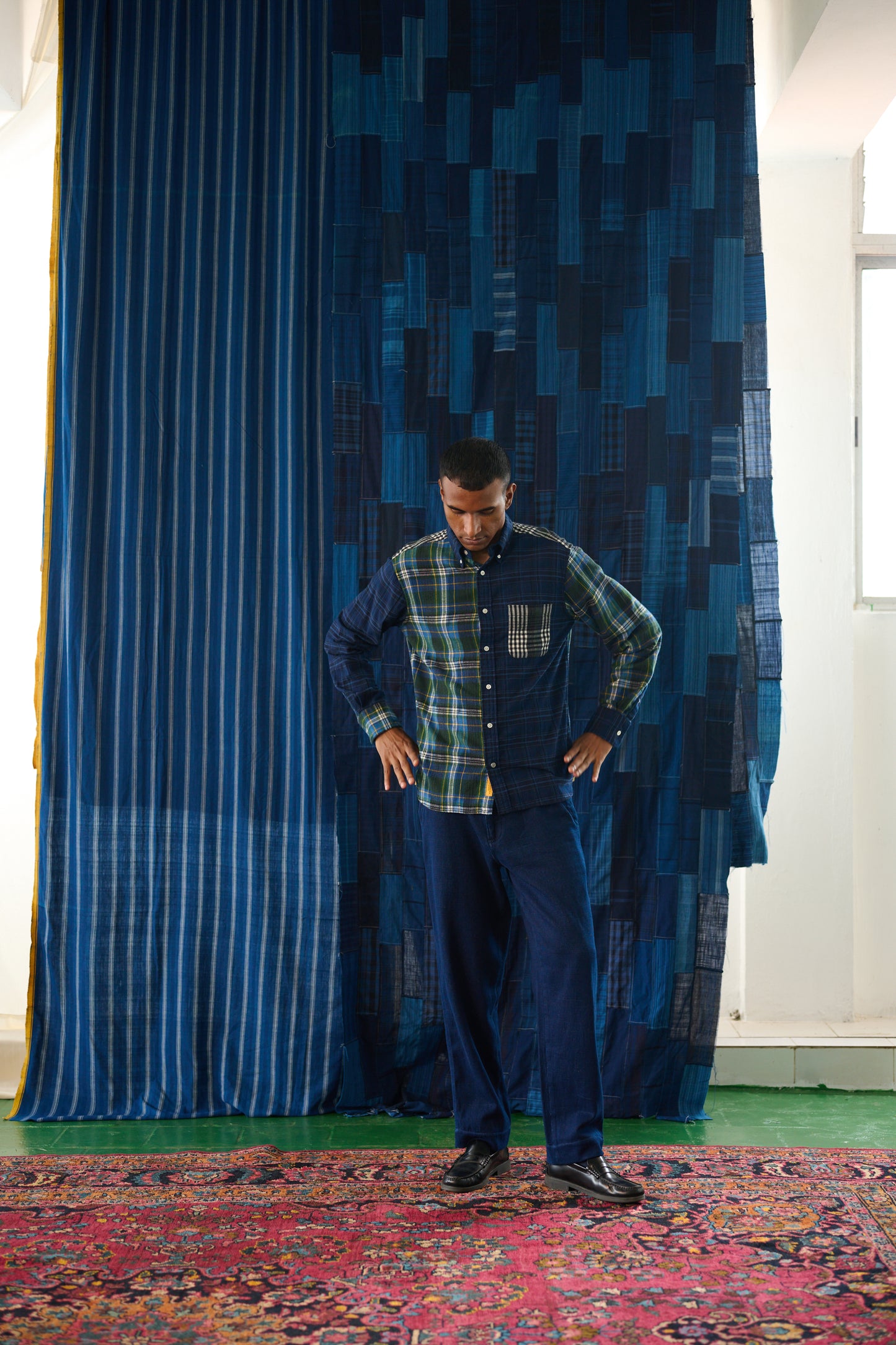 CHEMISE BUTTON DOWN MARINE