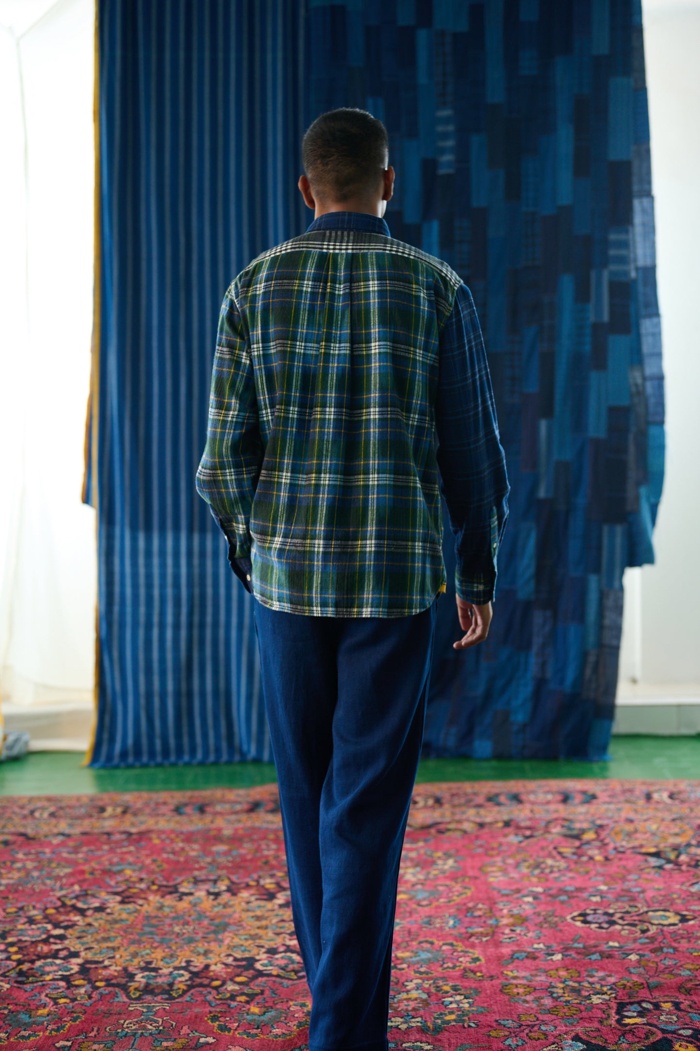 CHEMISE BUTTON DOWN MARINE