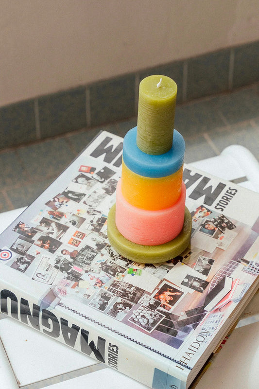 BOUGIE 5 PIÈCES PASTEL