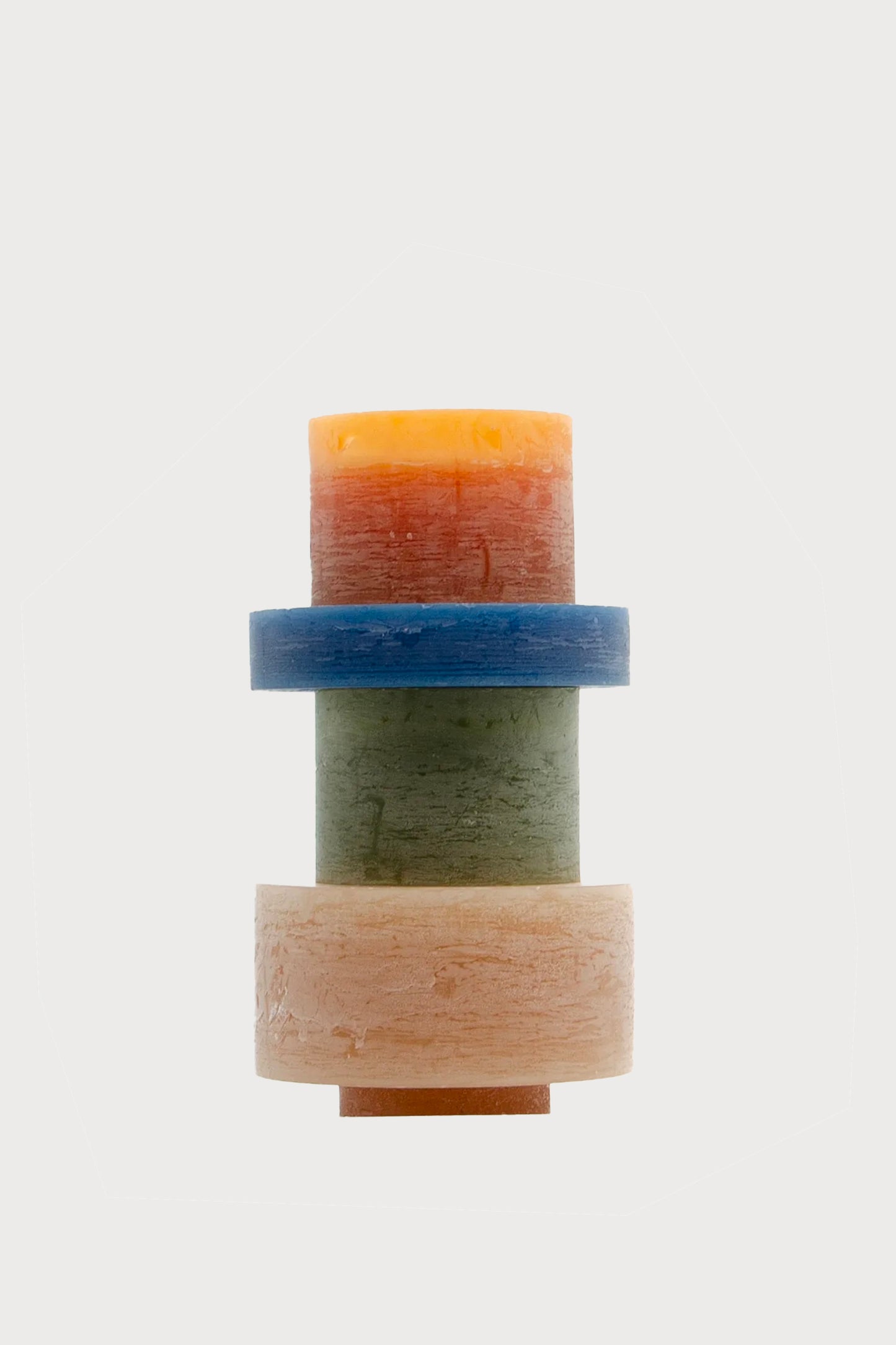 4-PIECE CANDLE EARTH