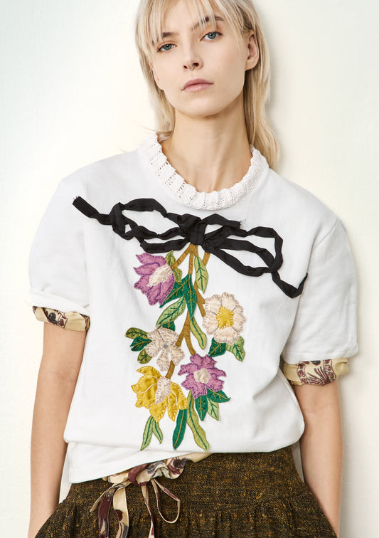 T-SHIRT BRODÉ BLANC