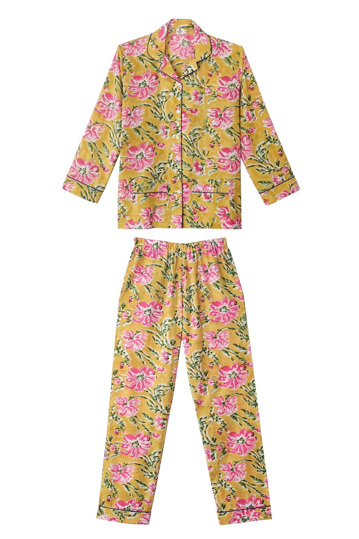 PYJAMA IMPRIMÉ JAUNE