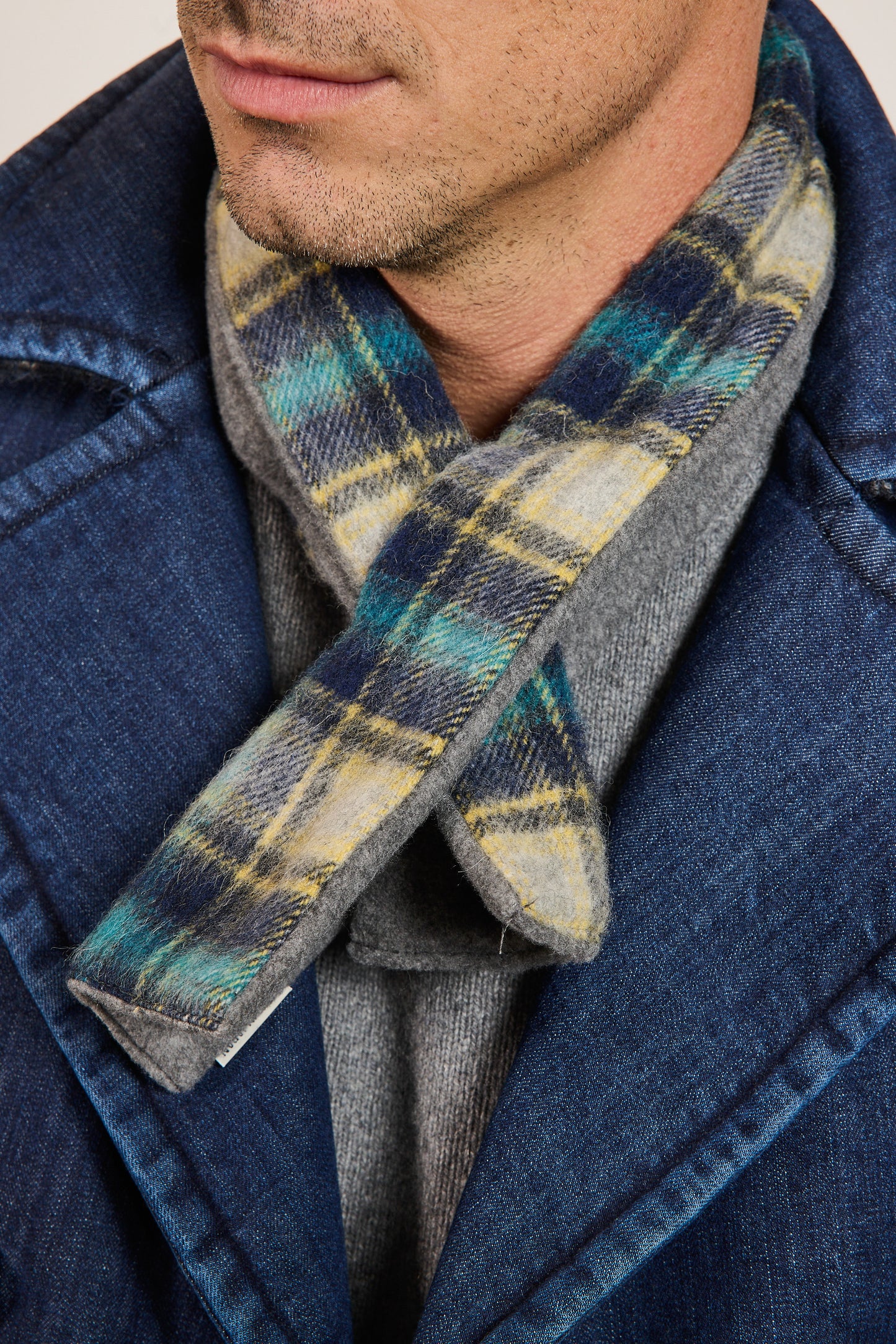 PADDED SCARF NAVY