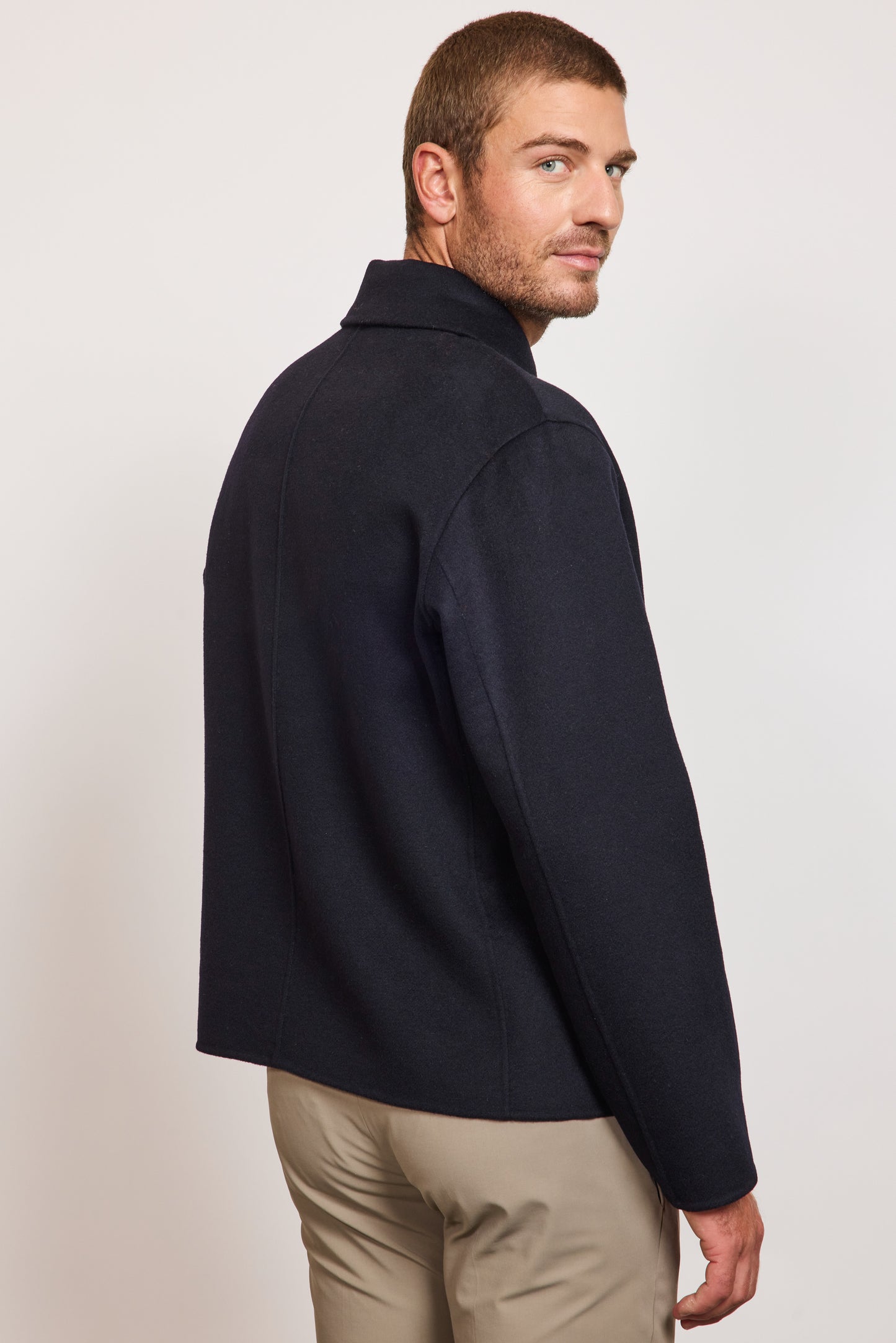 ZIPPED JACKET NAVY