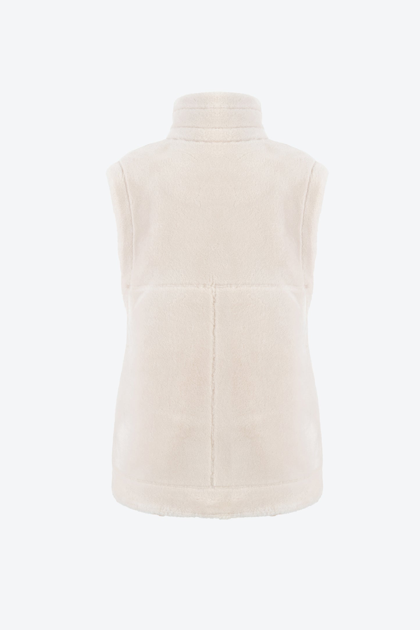 REVERSIBLE FAUX FUR JACKET OFF-WHITE