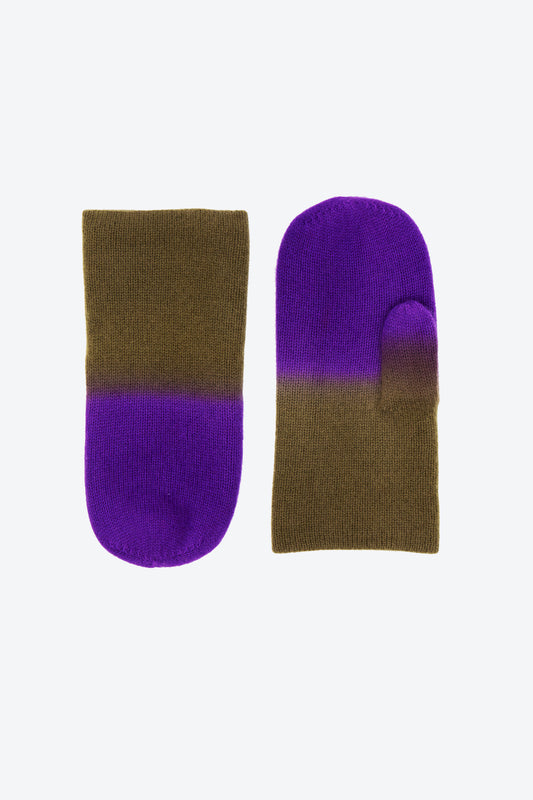 MOUFLES EN CACHEMIRE VIOLET