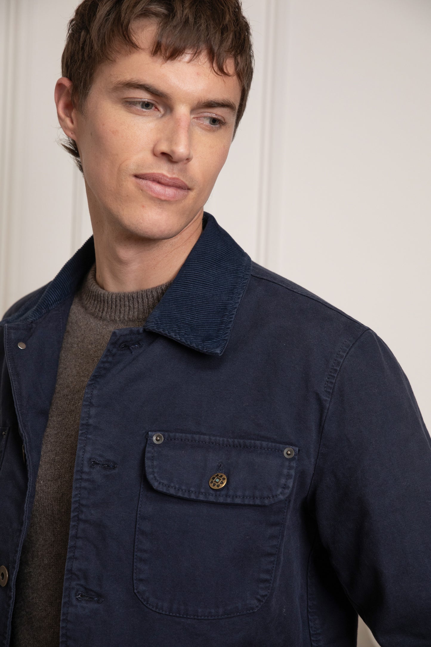 GABARDINE JACKET NAVY