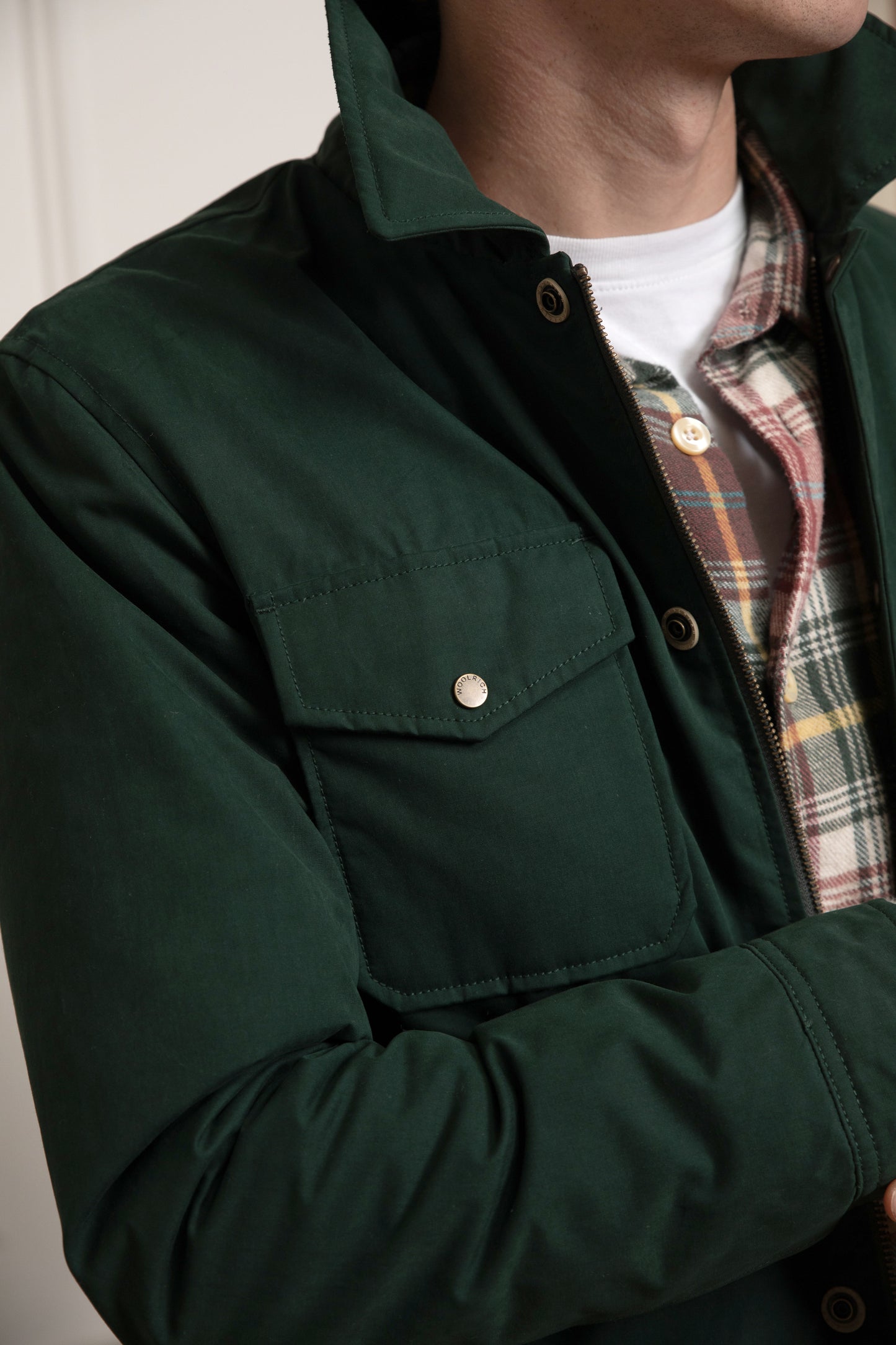 LINEN JACKET GREEN
