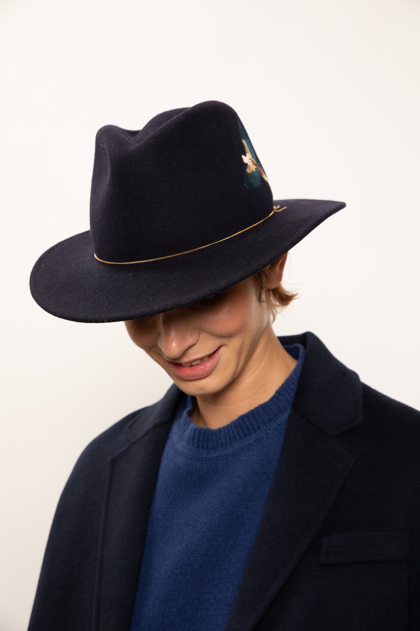 EMBRODERED EAGLE HAT NAVY