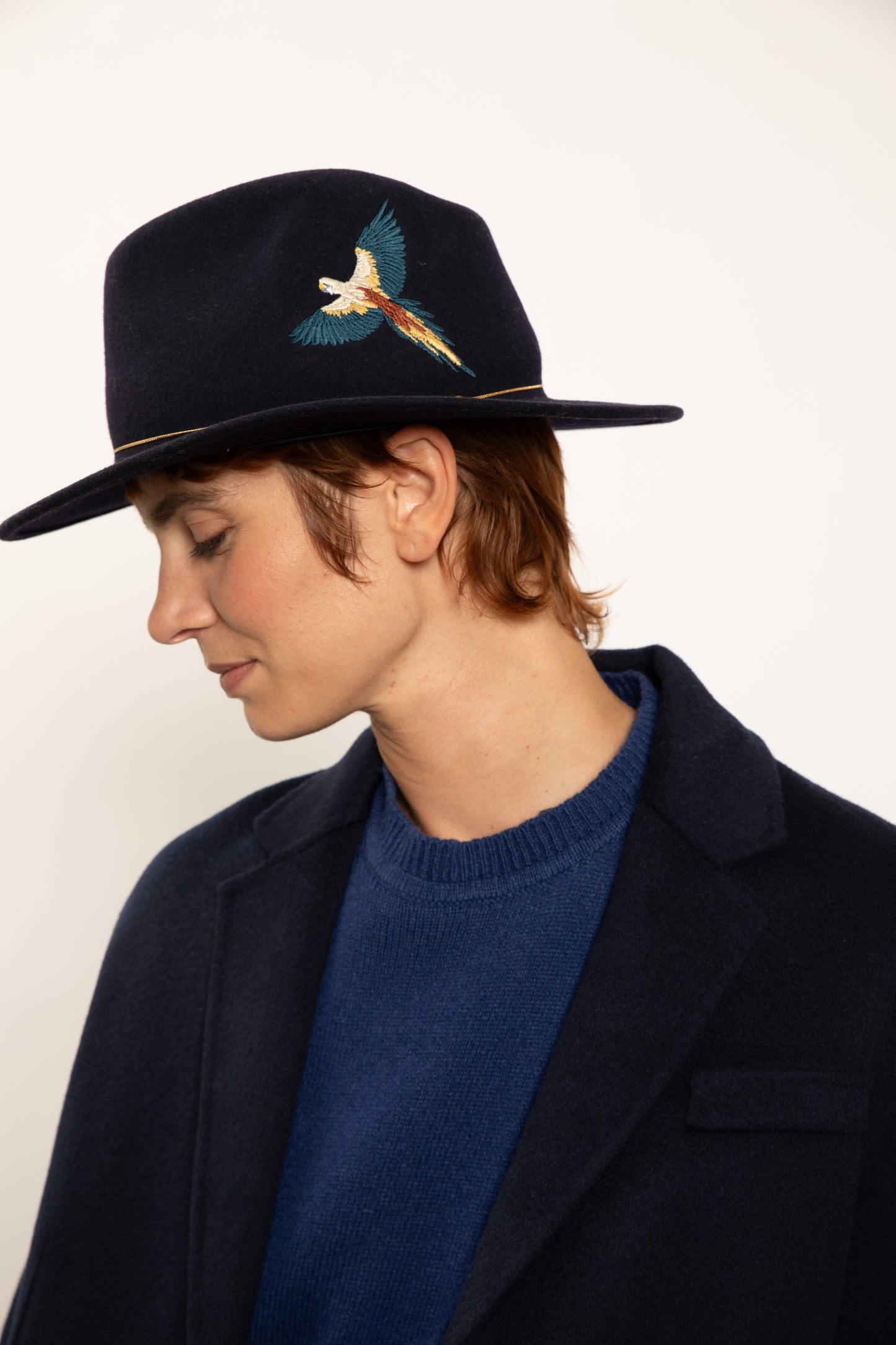 EMBRODERED EAGLE HAT NAVY