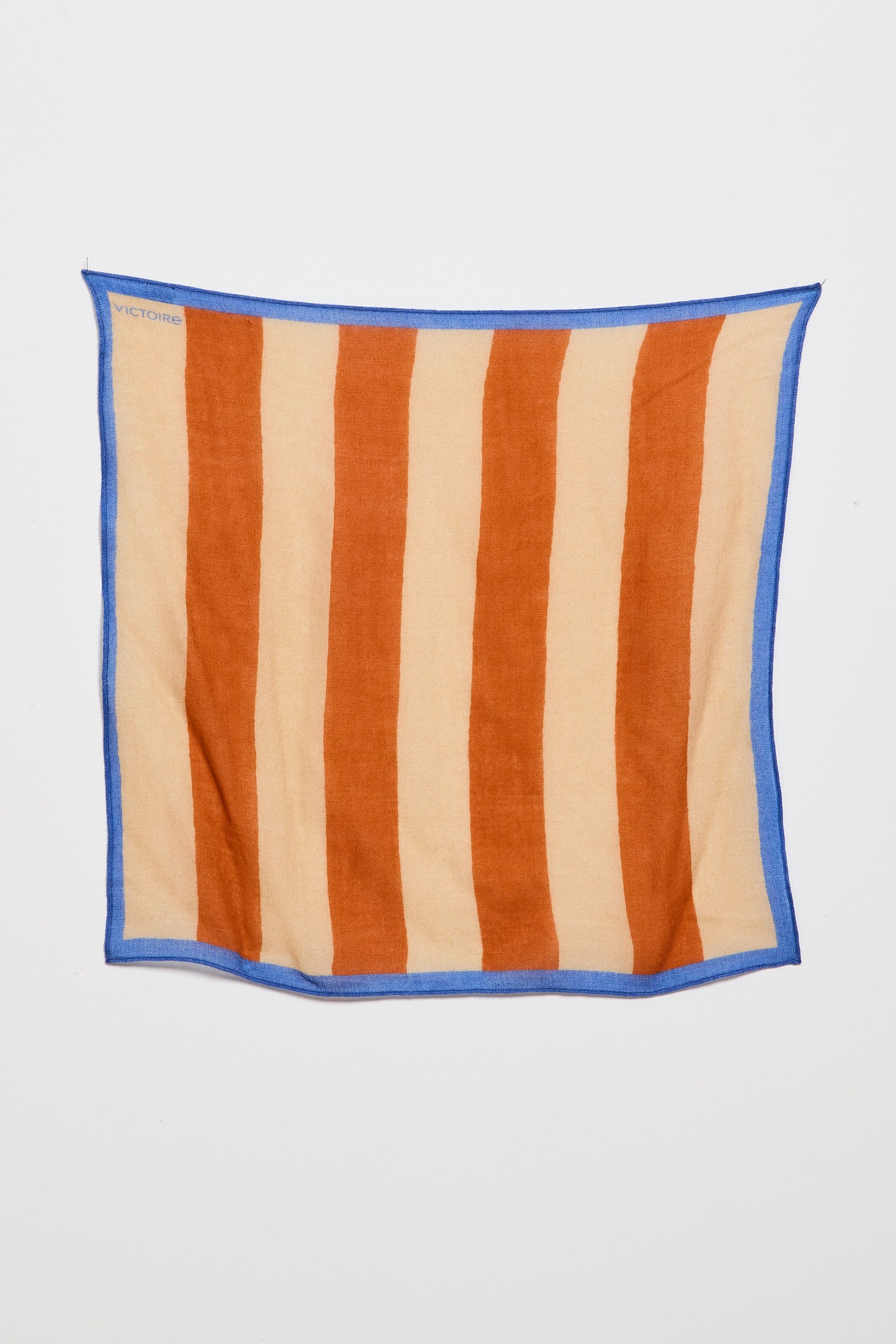 STRIPED WOOL BANDANA CAMEL