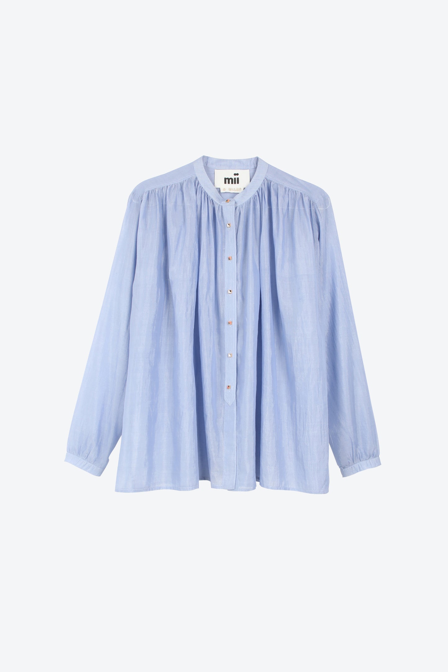 BLOUSE EN VOILE BLEUE