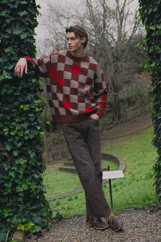 PULL CARREAUX ECUREUIL