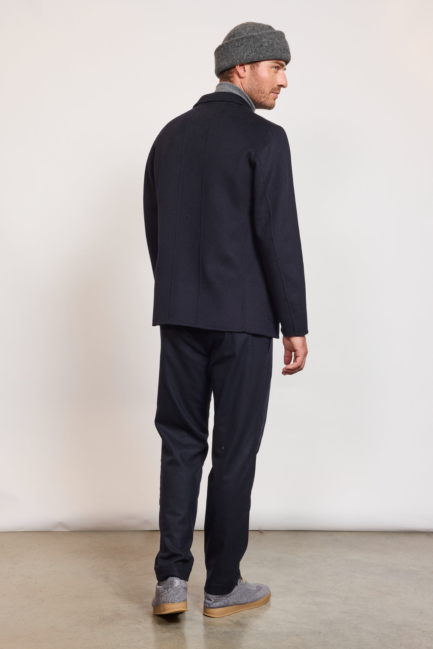 VESTE CROISÉE MARINE