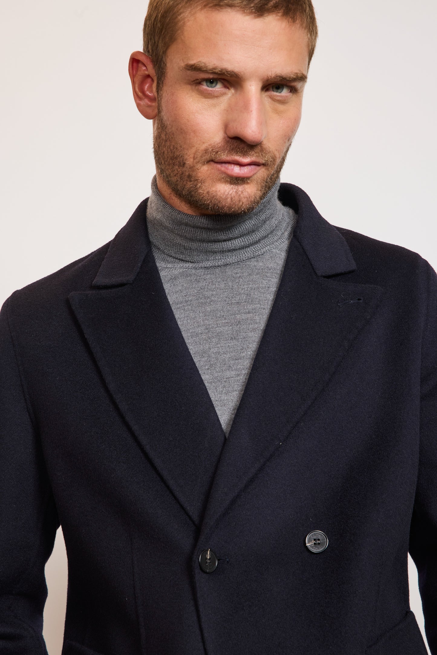 VESTE CROISÉE MARINE