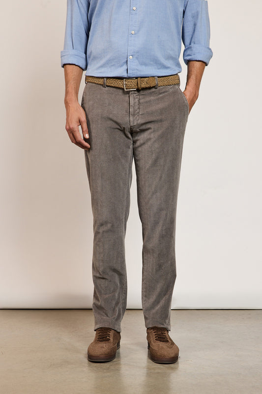 PANTALON EN MOLESKINE MARRON