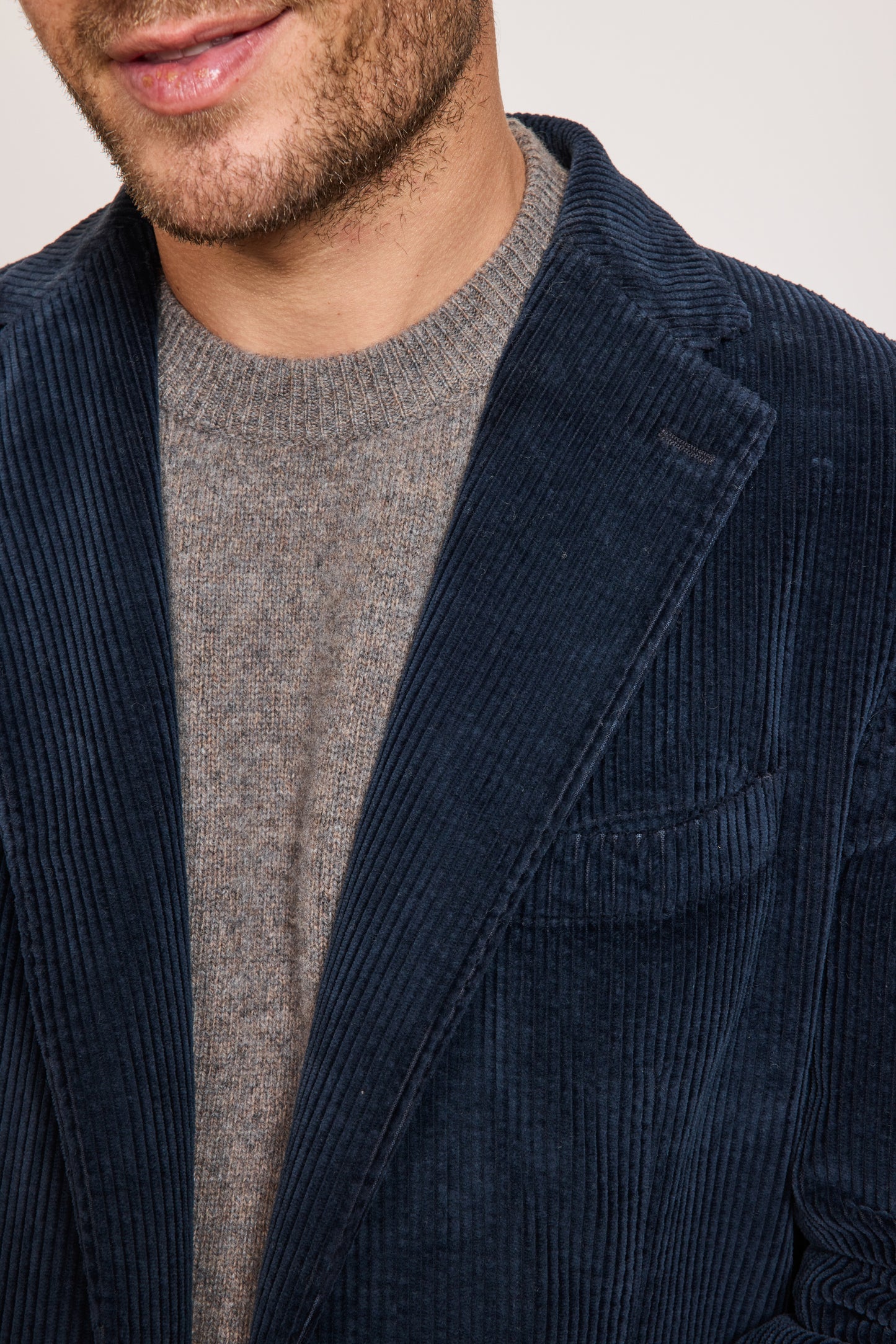 VESTE EN VELOURS MARINE