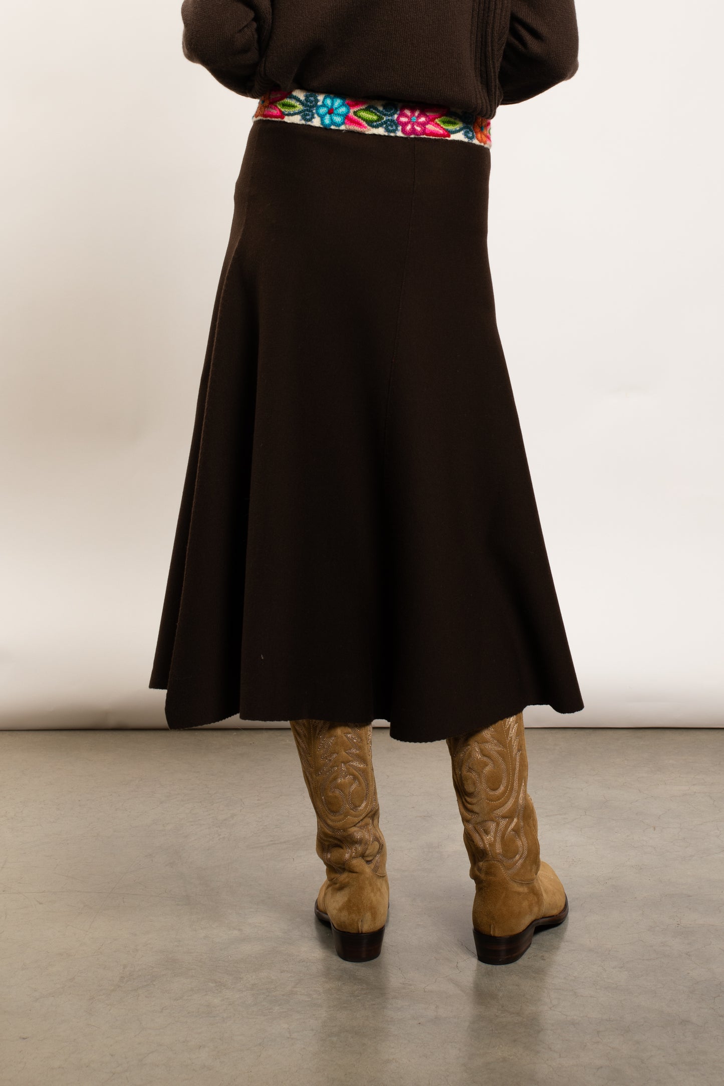 PUNTO MILANO SKIRT COCOA