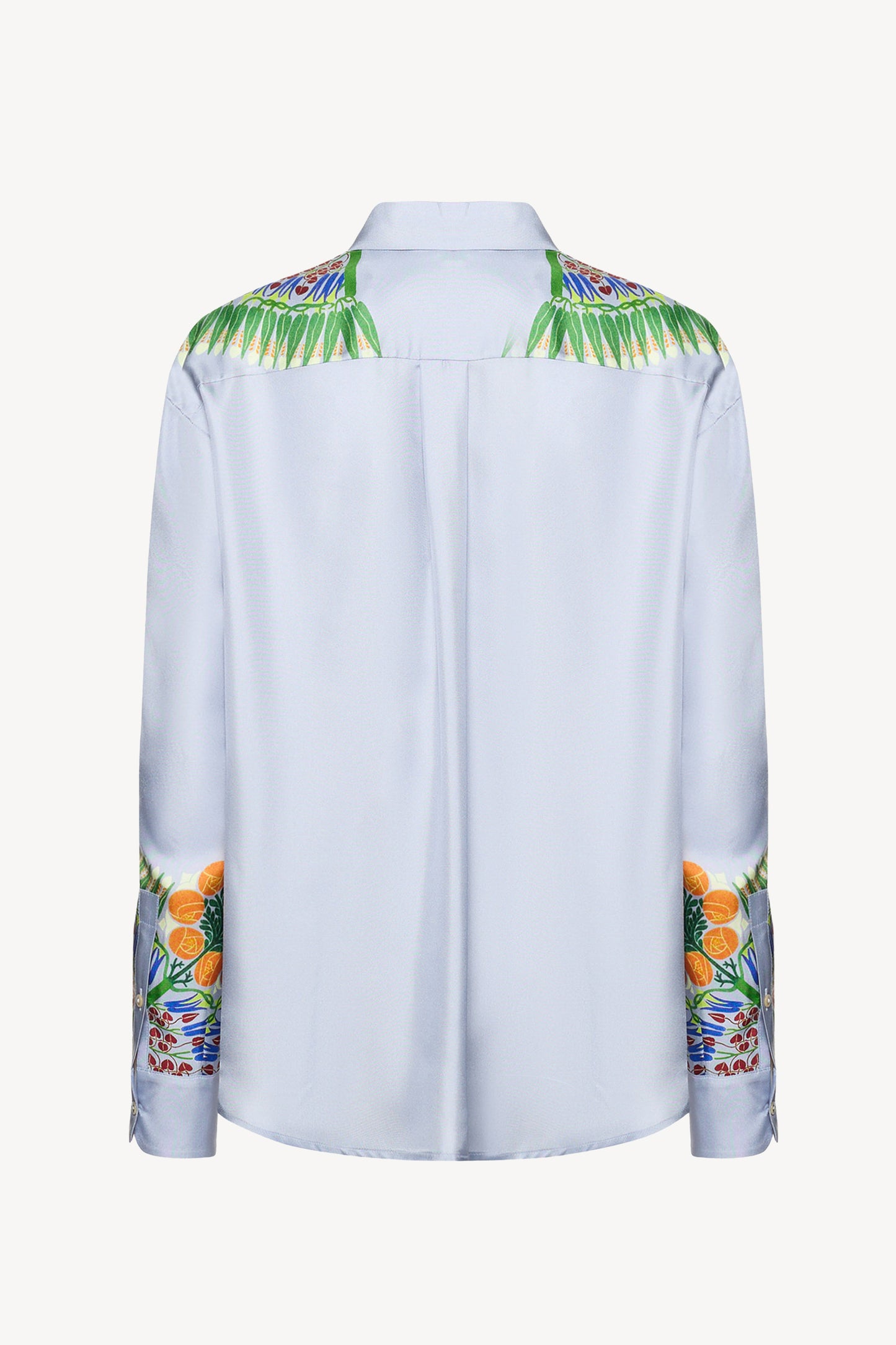 CHEMISE EN SOIE BLEUE