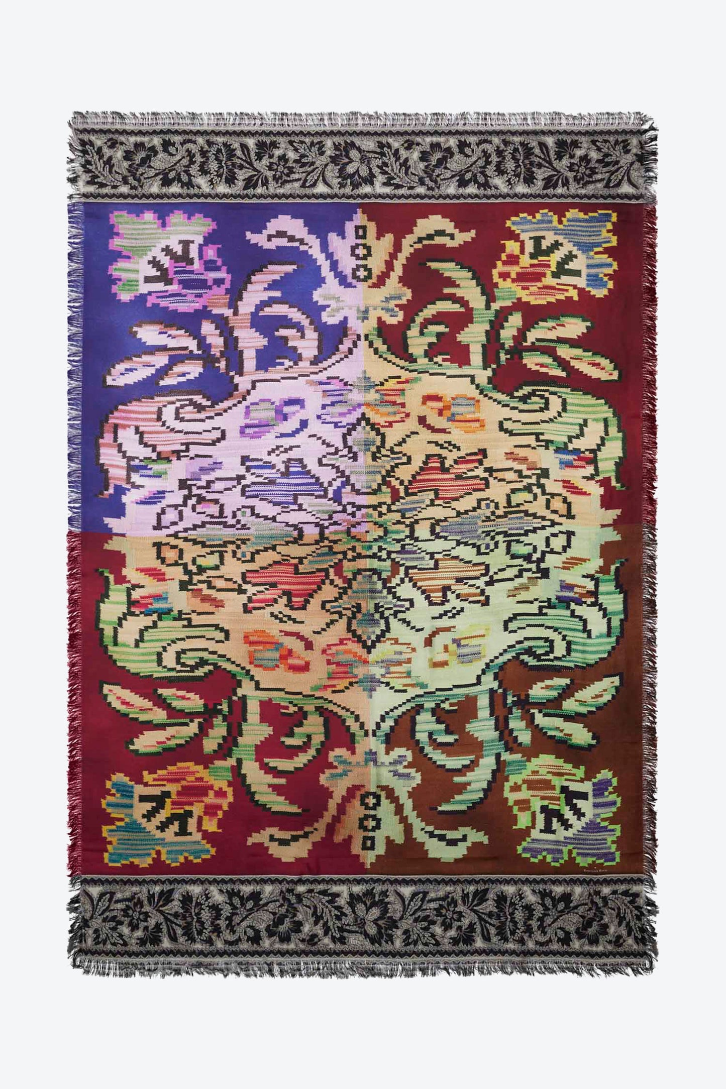 SILK SCARF MULTICOLORED