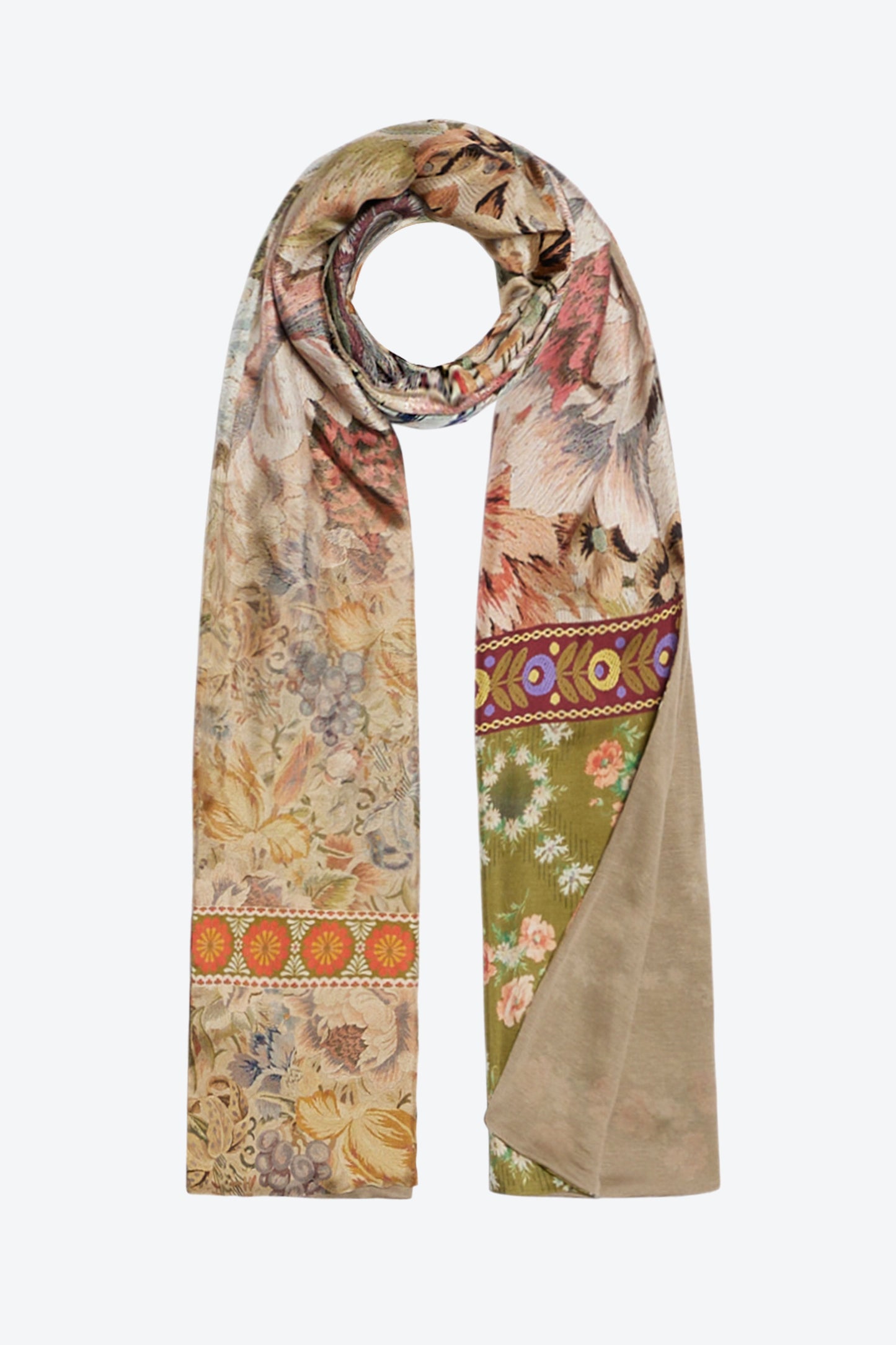 SILK SCARF BEIGE