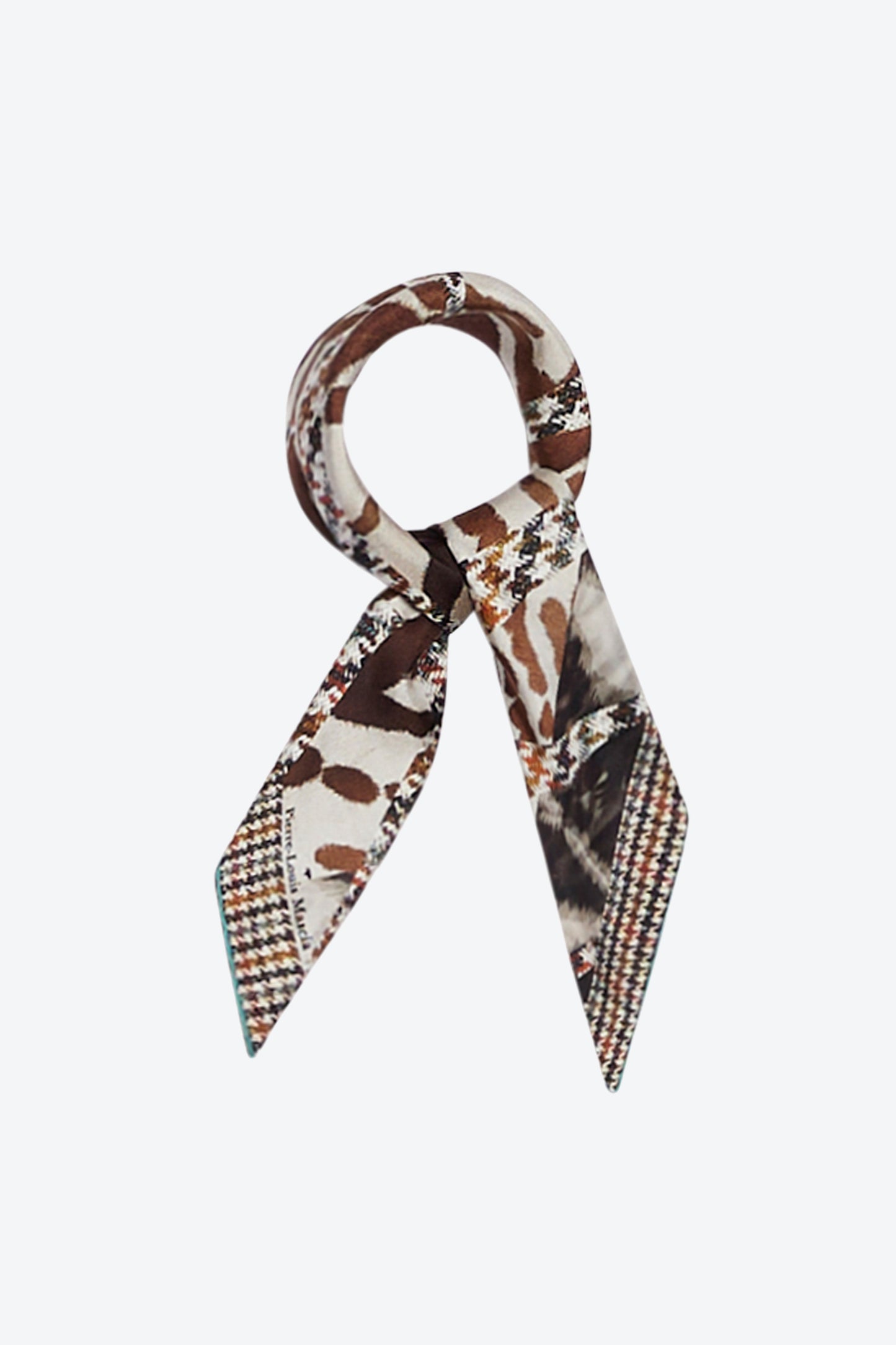 SMALL SILK BANDANA CHOCOLATE