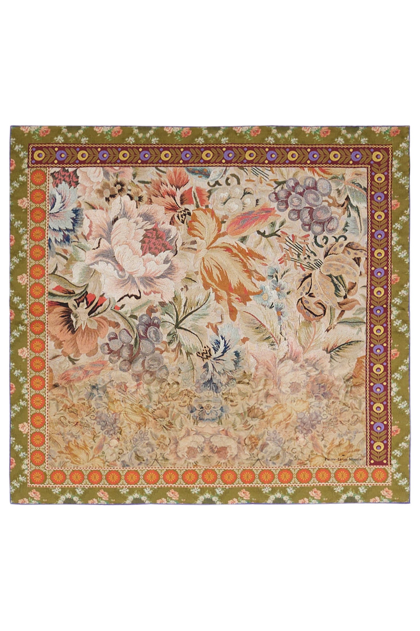 SMALL SILK BANDANA KHAKI