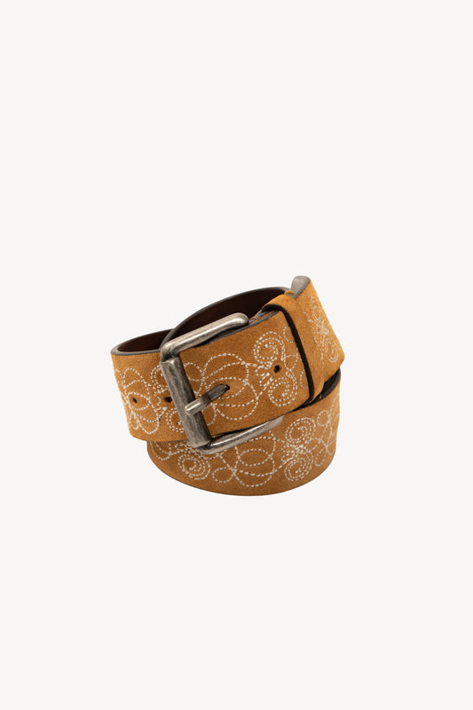 CEINTURE BRODÉE CAFÉ