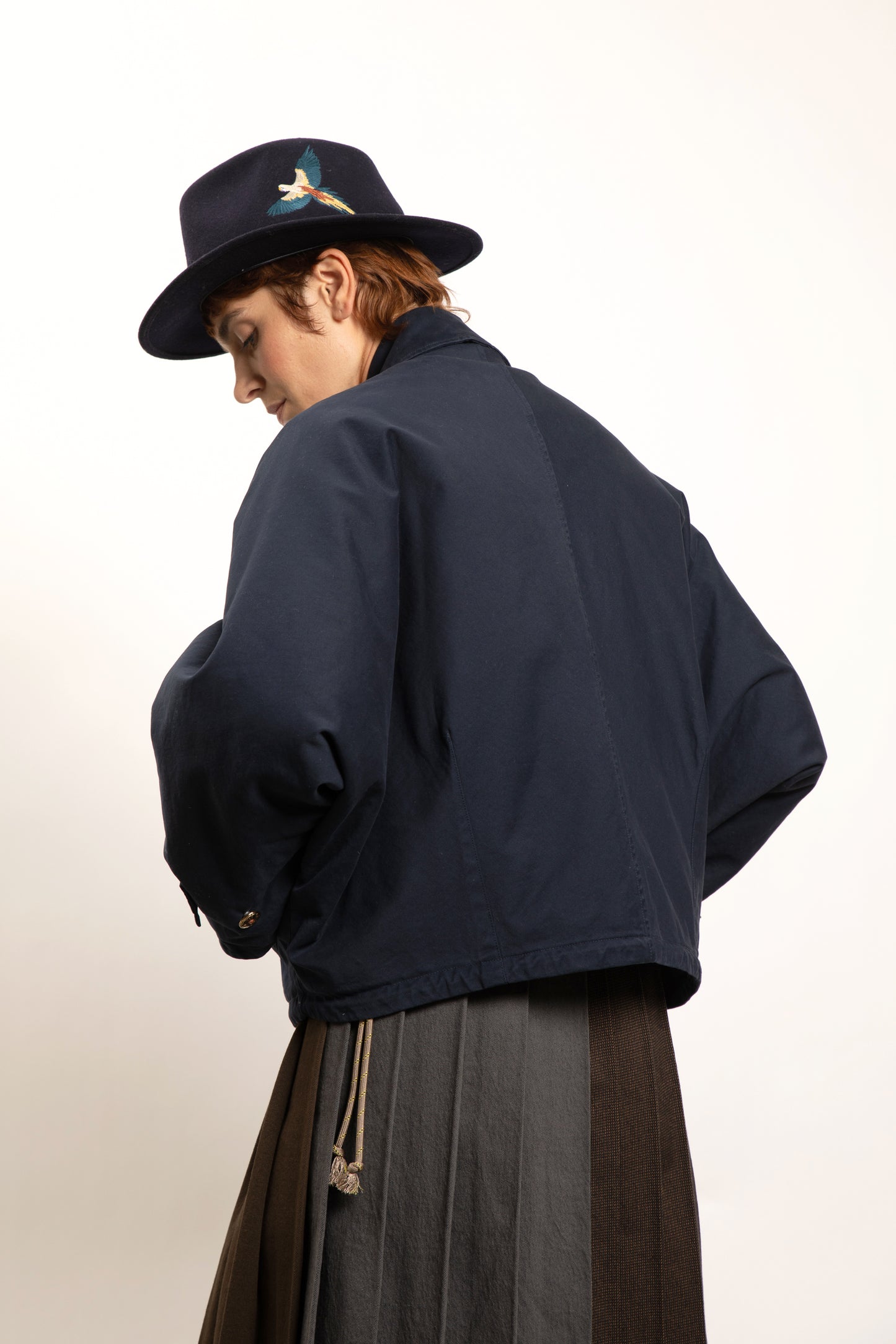 GABARDINE JACKET NAVY