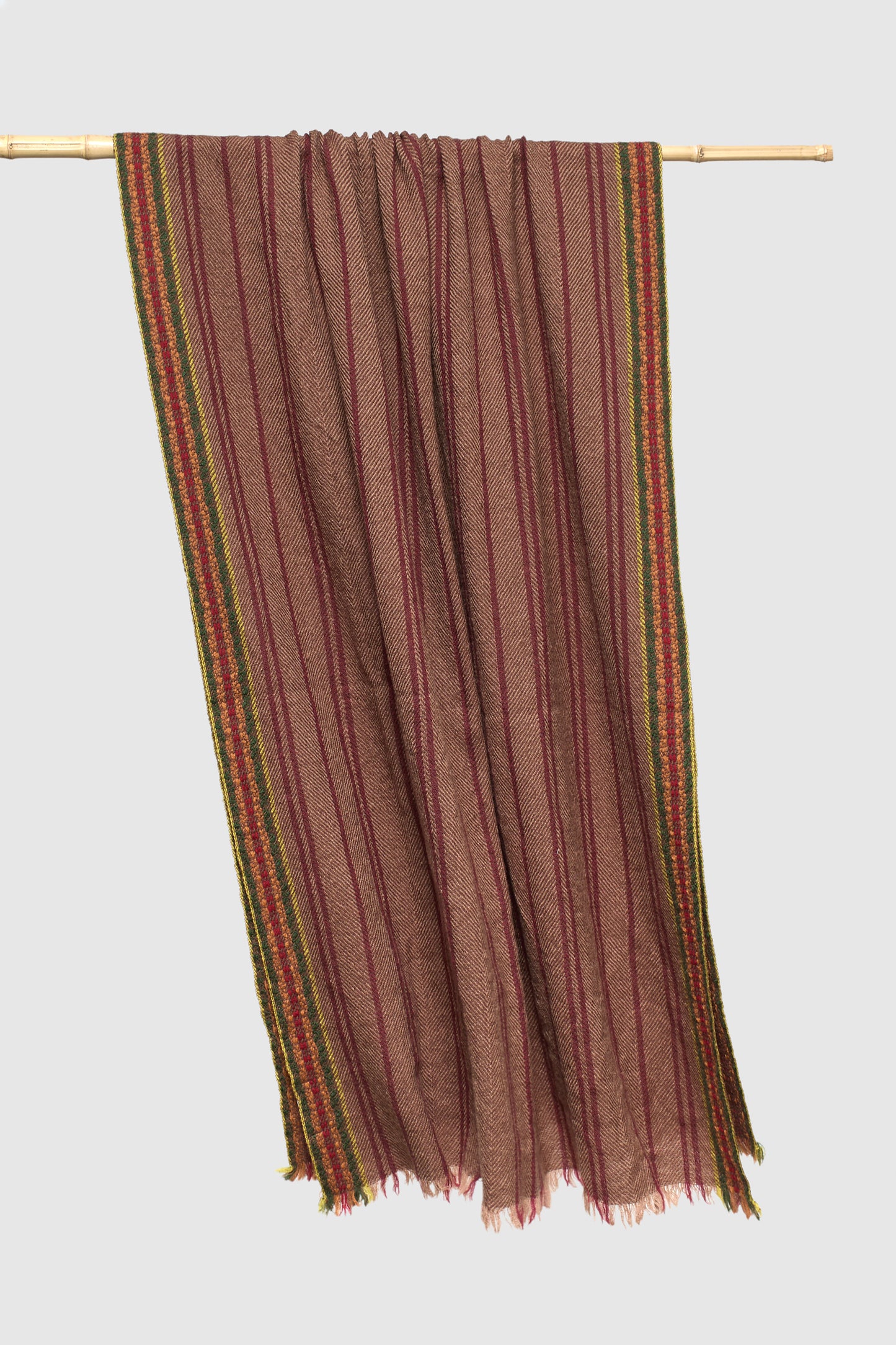 STRIPES SCARF BURGUNDY